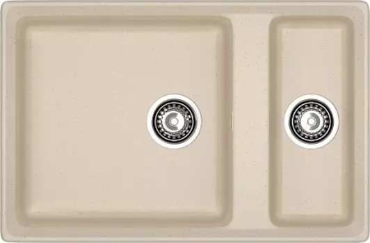 Мойка кухонная GranFest LEVEL GF-LV-760K 1.5-чаши 760*500мм кашемир, мрамор