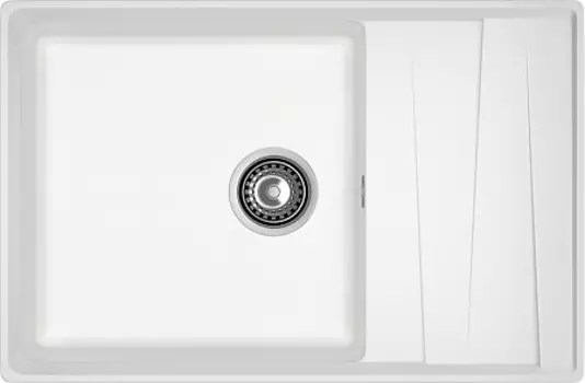 Мойка кухонная GranFest LEVEL GF-LV-760L чаш+кр 760*500мм иней, мрамор