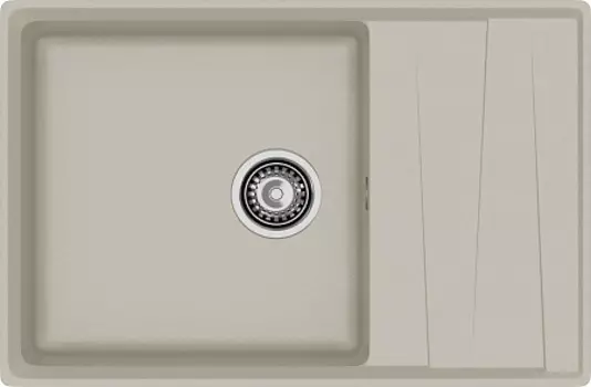 Мойка кухонная GranFest LEVEL GF-LV-760L чаш+кр 760*500мм топаз, мрамор