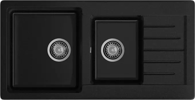 Мойка кухонная GranFest Practic GF-P980KL черный