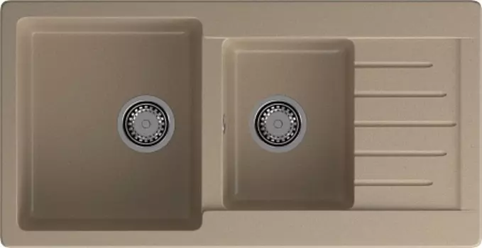 Мойка кухонная GranFest Practic GF-P980KL песочный
