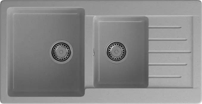 Мойка кухонная GranFest Practic GF-P980KL серый