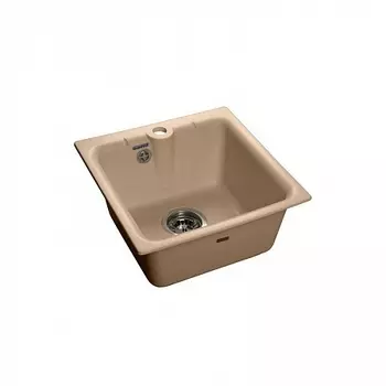 Мойка кухонная GranFest PRACTIK GF-P-420 1-чаш. 417*417мм топаз, мрамор