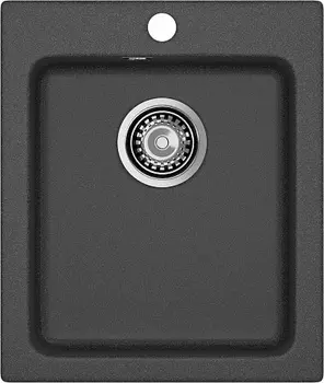 Мойка кухонная GranFest PRACTIK GF-P-505 1-чаш. 505*427мм графит, мрамор