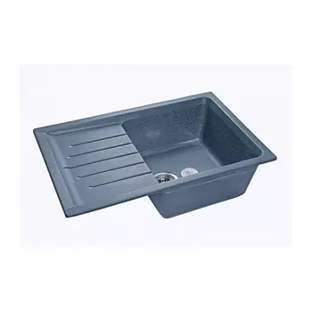 Мойка кухонная GranFest PRACTIK GF-P-760L чаша с крылом 756*495мм графит, мрамор