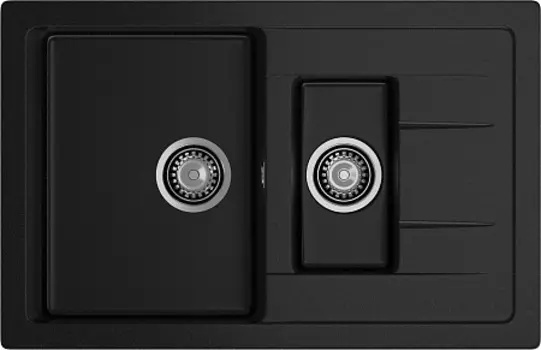 Мойка кухонная GranFest Quadro GF-Q775KL черный