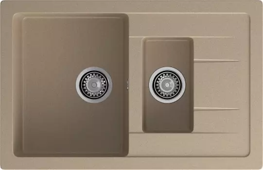 Мойка кухонная GranFest Quadro GF-Q775KL песочный