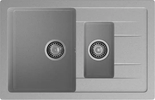 Мойка кухонная GranFest Quadro GF-Q775KL серый