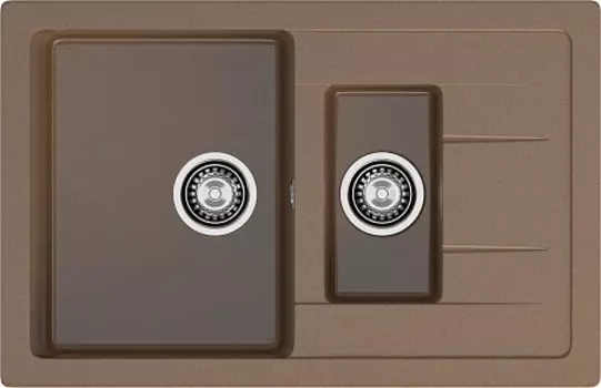 Мойка кухонная GranFest Quadro GF-Q775KL терракот