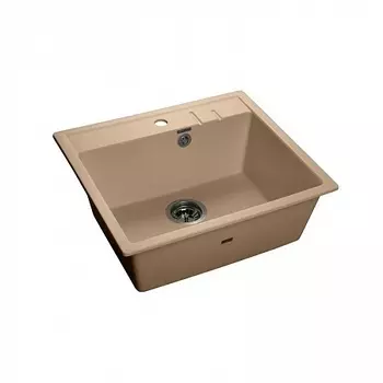 Мойка кухонная GranFest QUADRO GF-Q-560 1-чаш. 558*498мм топаз, мрамор