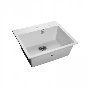 Мойка кухонная GranFest QUADRO GF-Q-560 1-чаш. 558*498мм иней, мрамор