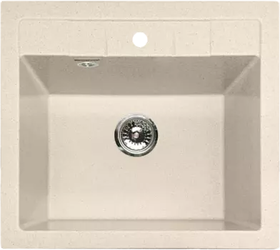 Мойка кухонная GranFest QUADRO GF-Q-561 1-чаш. 560*500 мм белый