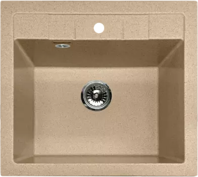 Мойка кухонная GranFest QUADRO GF-Q-561 1-чаш. 560*500 мм бежевый
