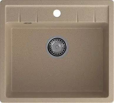 Мойка кухонная GranFest QUADRO GF-Q-561 1-чаш. 560*500 мм песочный