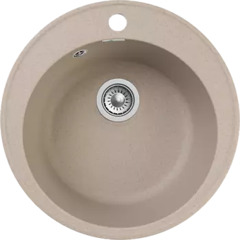 Мойка кухонная GranFest QUARZ GF-Z08 чаша D=480мм (песок)