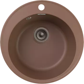 Мойка кухонная GranFest QUARZ GF-Z08 чаша D=480мм (терракот)