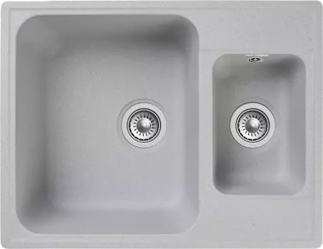 Мойка кухонная GranFest QUARZ GF-Z09 1.5-чаш. 620*480 (серый)
