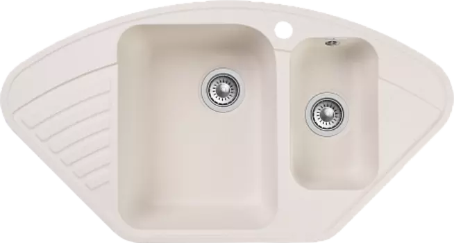 Мойка кухонная GranFest QUARZ GF-Z14 угл.1,5 чаш. 930*500 (белый)