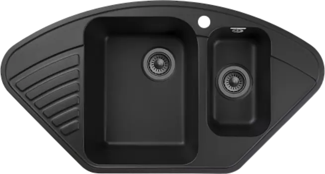 Мойка кухонная GranFest QUARZ GF-Z14 угл.1,5 чаш. 930*500 (черный)