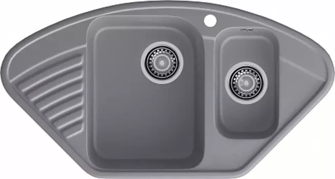 Мойка кухонная GranFest QUARZ GF-Z14 угл.1,5 чаш. 930*500 (темно-серый)