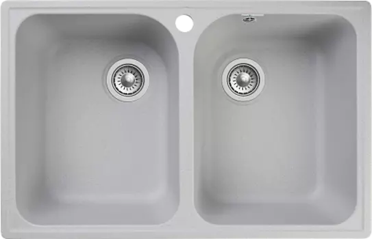 Мойка кухонная GranFest QUARZ GF-Z15 2 чаши 740*480 (серый)