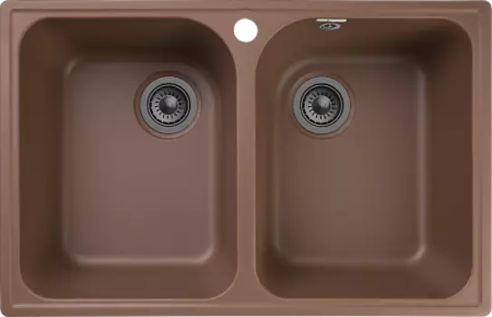 Мойка кухонная GranFest QUARZ GF-Z15 2 чаши 740*480 (терракот)