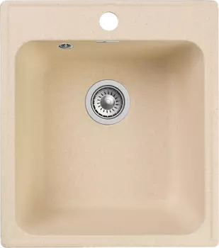 Мойка кухонная GranFest QUARZ GF-Z17 1-чаш. 420*480 (бежевый)