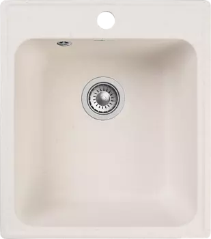 Мойка кухонная GranFest QUARZ GF-Z17 1-чаш. 420*480 (белый)