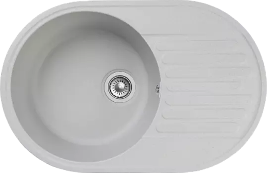Мойка кухонная GranFest QUARZ GF-Z18 чаша+кр 740*480 (серый)