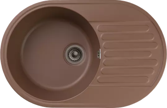 Мойка кухонная GranFest QUARZ GF-Z18 чаша+кр 740*480 (терракот)