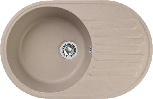 Мойка кухонная GranFest QUARZ GF-Z18 чаша+кр 740*480 (песок)