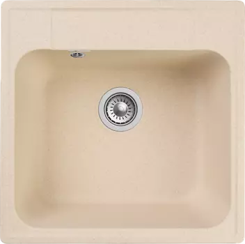 Мойка кухонная GranFest QUARZ GF-Z48 1-чаш. 480*480 (бежевый)