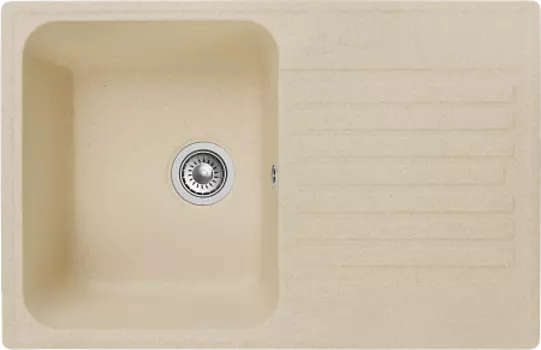 Мойка кухонная GranFest QUARZ GF-Z78 Чаш+крыл 740*480 мм бежевый