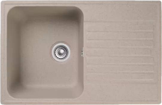 Мойка кухонная GranFest QUARZ GF-Z78 Чаша+кр 740*480мм песок