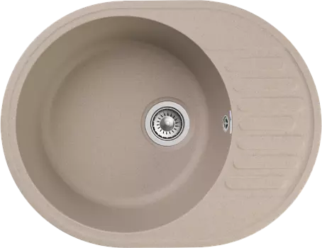 Мойка кухонная GranFest QUARZ GF-Z-58 чаша с крылом 620*480мм песок