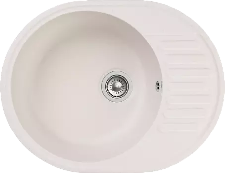 Мойка кухонная GranFest QUARZ GF-Z-58 чаша+кр 620*480 (белый)