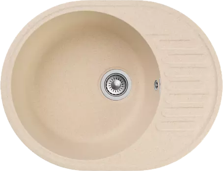 Мойка кухонная GranFest QUARZ GF-Z-58 чаша+кр 620*480 (бежевый)