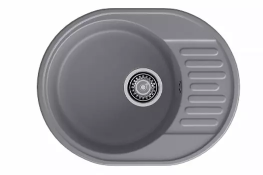 Мойка кухонная GranFest QUARZ GF-Z-58 чаша с крылом 620*480мм (темно-серый)