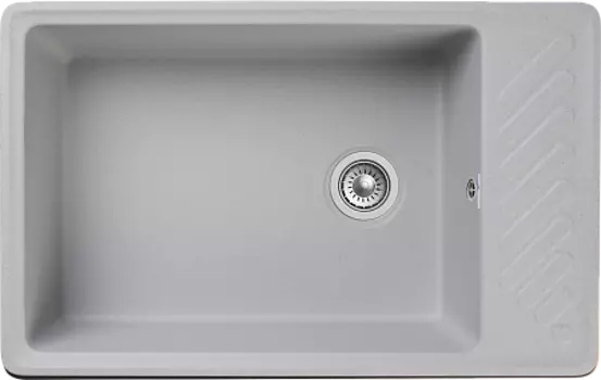 Мойка кухонная GranFest QUARZ GF-ZL-51 чаша+кр 760*480 (серый)