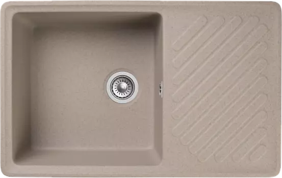 Мойка кухонная GranFest QUARZ GF-ZL-52 чаша+кр 760*480 (песок)