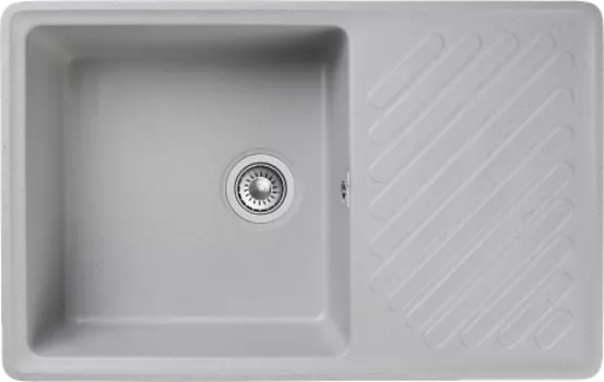 Мойка кухонная GranFest QUARZ GF-ZL-52 чаша+кр 760*480 (серый)