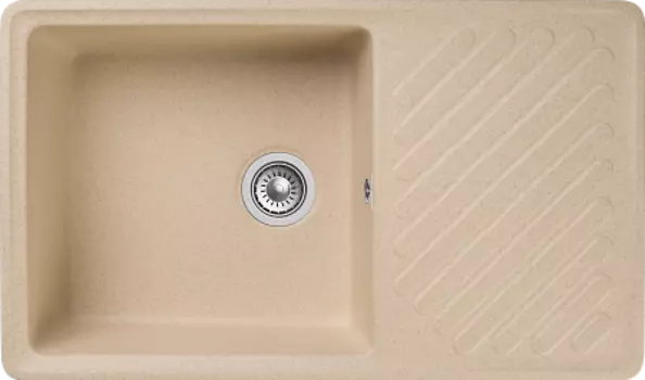 Мойка кухонная GranFest QUARZ GF-ZL-53 чаша+кр 860*480 (бежевый)