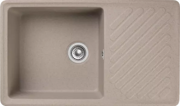 Мойка кухонная GranFest QUARZ GF-ZL-53 чаша+кр 860*480 (песок)