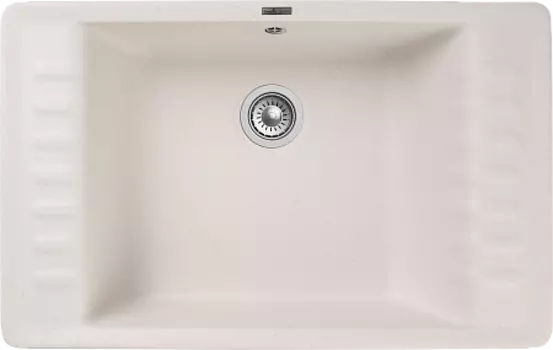 Мойка кухонная GranFest QUARZ GF-ZW-71 чаша+кр 760*480 (белый)