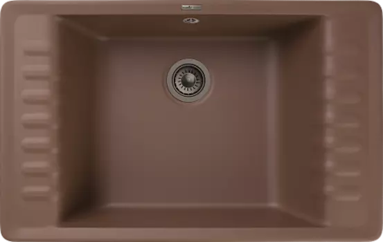 Мойка кухонная GranFest QUARZ GF-ZW-71 чаша+кр 760*480 (терракот)