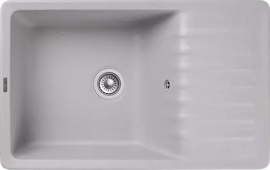 Мойка кухонная GranFest QUARZ GF-ZW-72 чаша+кр 760*480 (серый)