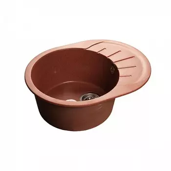 Мойка кухонная GranFest Rondo GF-R580L красный марс