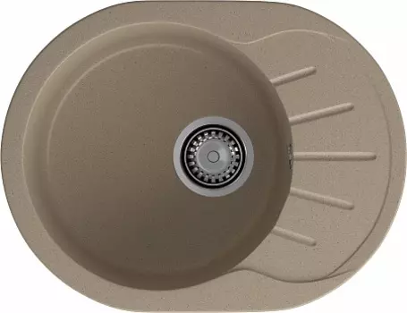 Мойка кухонная GranFest Rondo GF-R580L песочный