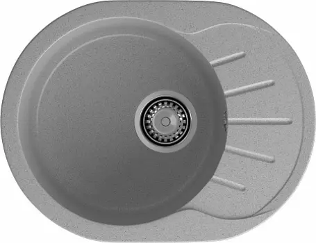 Мойка кухонная GranFest Rondo GF-R580L серый