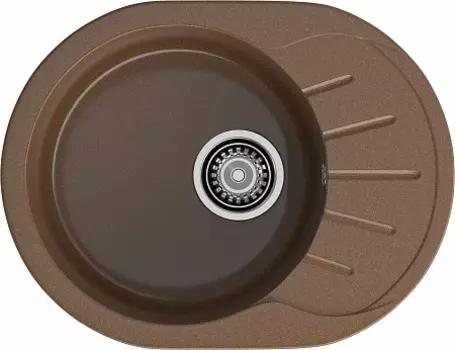 Мойка кухонная GranFest Rondo GF-R580L терракот